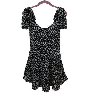 B*O*G Collective Mini Dress with Split Ruffled Sleeves Women's XS NWT